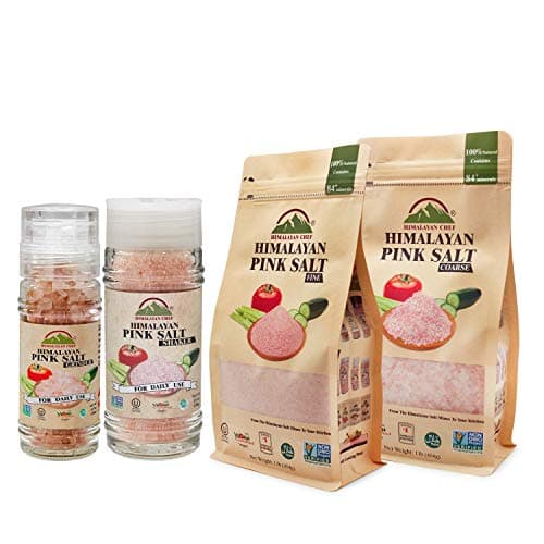 Himalayan Chef CHEF-GF01 Himalayan Salt and Pepper Shaker Set, 2 Items, 2 Count