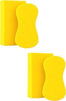 Large Sponges for Cleaning, 4 Pack, Multi Purpose Cleaning Sponges, Large Sponge for Cleaning, Household Cleaning, Tile Grout Sponge