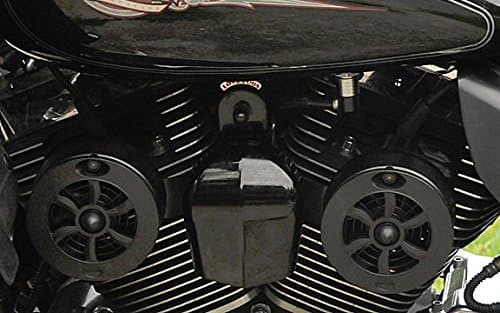 CMBKF-1 Love Jugs Cool Master Flat Black V-Twin Engine Cooling System for Harley Motorcycles