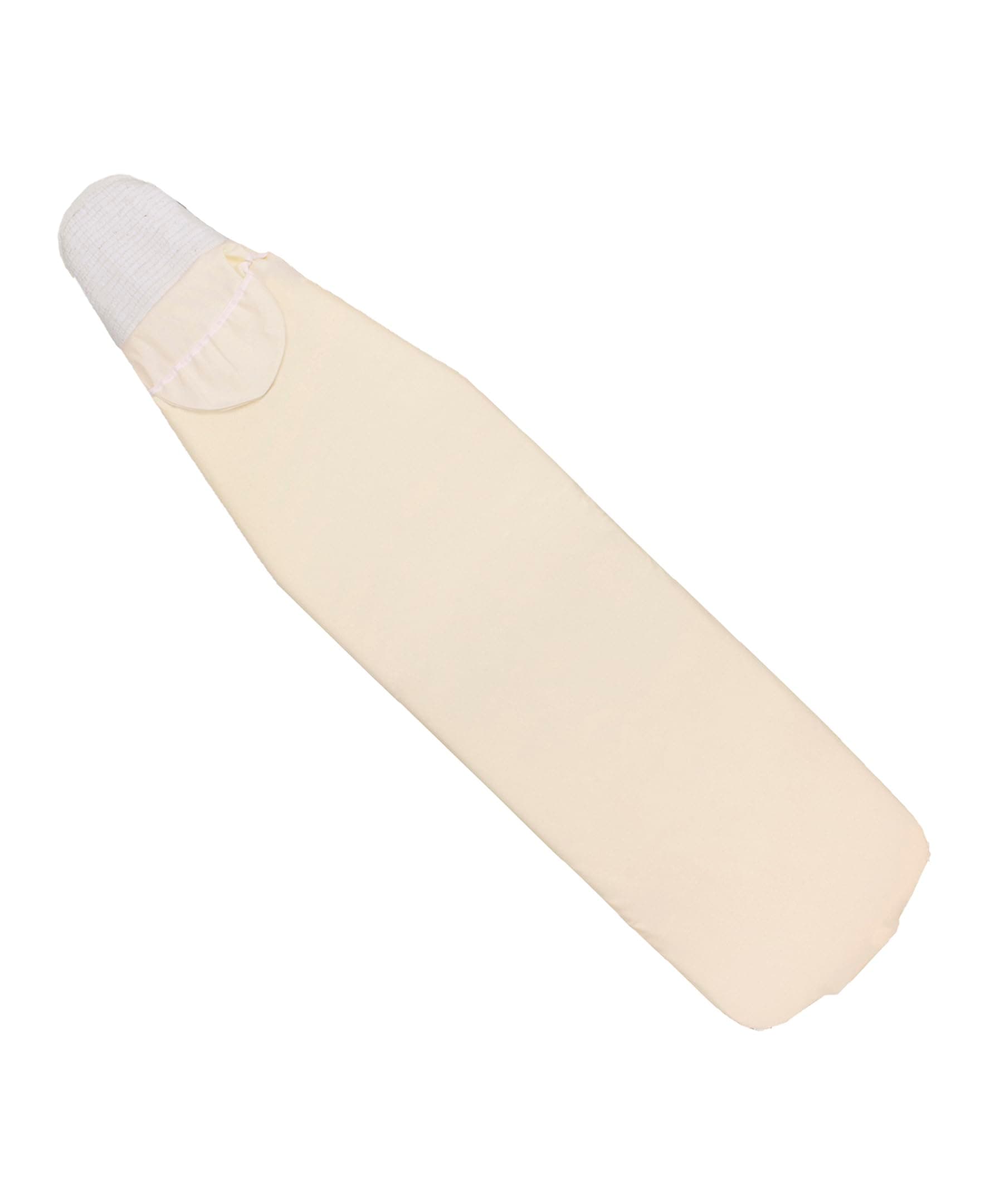 Professional Heavyweight Ironing Board Pad and Cover Set, Drawstring Closure, Cover and Pad Fits Standard Sized 54" Ironing Boards, Beige Cotton (Ironing Board Not Included)