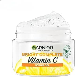 Brightening Moisturiser, Serum Gel, Infused with Vitamin C and Lemon, For Radiant skin, Oil Free Skin for upto 12 hours, Bright Complete Vitamin C, for all Skin Types, For Men and Women, 45g