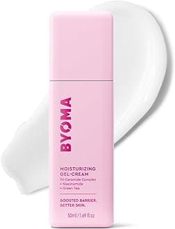 BYOMA Moisturizing Gel Cream - Barrier Repair Cream/Gel Face Lotion with Niacinamide and Green Tea - Ceramide Face Moisturizer for Dry Skin - Alcohol Free, Oil Free Face Moisturizer - 1.69 fl. oz