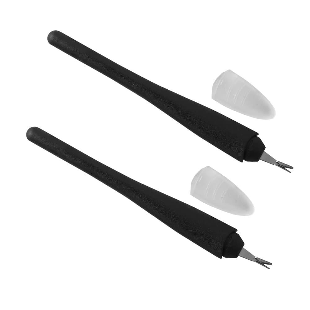 NAILFUN 2 Cuticle Trimmers with V-Shaped Blade - Black