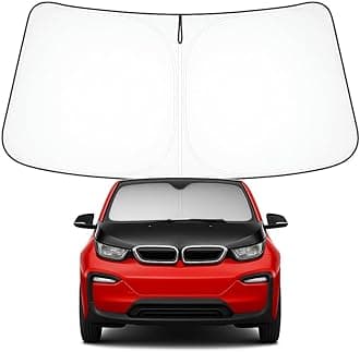 Proadsy 2026 Upgrade Front Windshield Sun Shade Foldable Sunshade Protector Custom Fit 2014-2022 BMW i3 Accessories