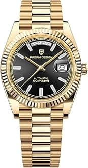 – Pagani Design 1752 DD36 Watches for Men Automatic, Luxury Men's Calendar Watch, Sapphire Glass, Calibre ST16, Self-Winding Movement, Stainless Steel Watch, 100 Metres Water Resistant.