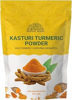Kasthuri Manjal Powder for Skin and Face Care| Wild Turmeric powder | Curcuma Aromatica | Helps Acne skin (8 oz)
