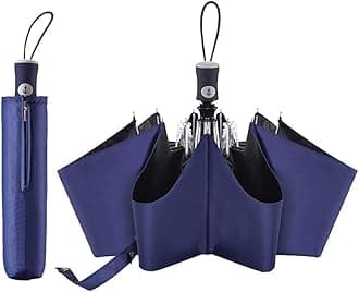 FDJASGY UV Sun Umbrella Compact Folding Travel Umbrella Auto Open Close Compact Folding Rain Umbrellas for Women Men Blocking UV 99.98%