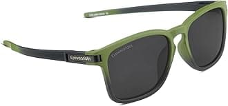 Eyewearlabs l Polarized Sunglasses For Men For Driving Sports and Adventure l Black Lens l 100% UV Protected l Medium l CEnfieldGreenSC1 l EL1144, Black, M