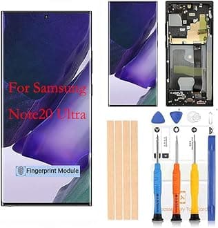 [Black with Frame] Amoled LCD for Samsung Galaxy Note 20Ultra 5G Digitizer Screen LCD Display Touch Assembly Replacement SM-N985 N985A N985F N985P N985R4 T U V W by Qvouaw