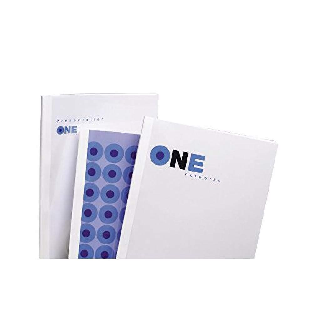 GBC Standard Thermal Binding Covers, 10 mm, 90 Sheet Capacity, A4, White, Pack of 100, IB370168
