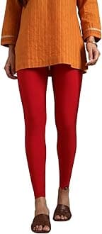 TWIN BIRDS Tailored Cut & Slim Fit Stretchable Nylon Elasthane Fabric Ankle Length Shimmer Leggings for Women