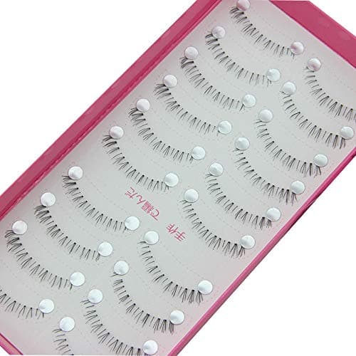 False Eyelashes,Natural 10 Pairs Lower Under Bottom Eyelashes 3D Extension False Eye Lashes Waterproof Eye Lashes -[Black] (Black)