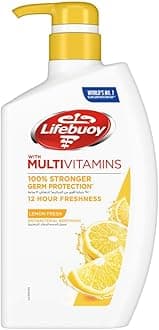 LIFEBOUY WITH MULTIVITAMINS ANTIBACTERIAL BODYWASH LEMON FRESH 12 HOUR FRESHNESS 100% STRONGER GERM PROTECTION 500ML