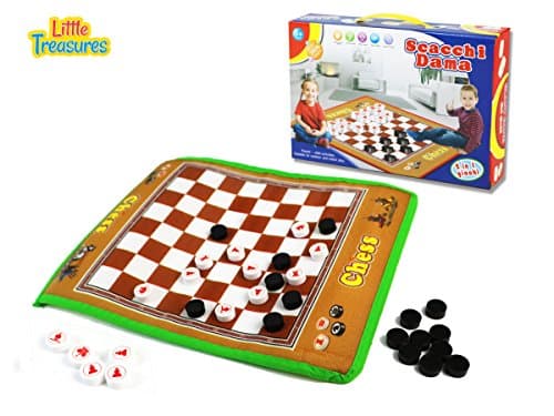 Scacchi DAMA is a Traditional Chess Experience for Beginners- Real Fun Giant Board Game for 3+ Kids