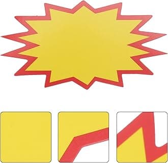 NUOBESTY Signs Retail Signs Burst Signs Label Tags for Retail Store Party Favors 200Pcs