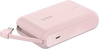 Belkin Fast Charge, Portable with Integrated Cable 10K PD 20W - Fast Charge -C Power Delivery, iPhone Fast Charging for iPhone 17 Series, iPad Pro, Galaxy S25, More