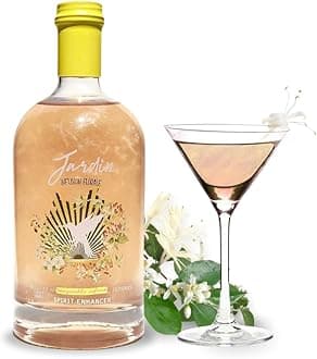 JARDIN PREMIUM Honeysuckle Sugar Free Cocktail Mixers - Spirit Enhancer for Cocktails and Mocktails - Aromatic and Floral Drink Glitter - KETO Mixer for Cocktails (25.4 Fl Oz)