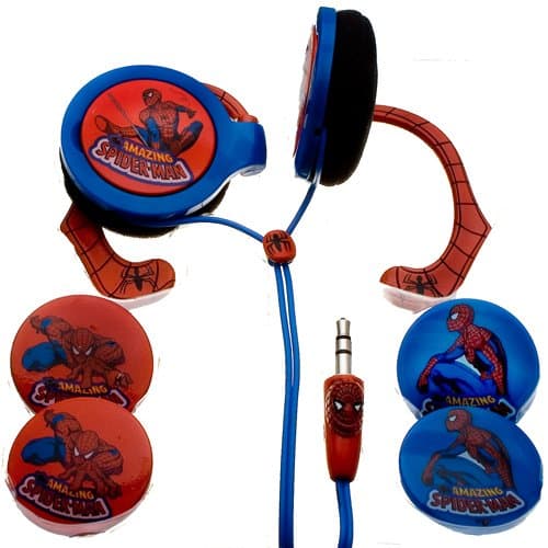 NEMO DIGITAL MVF10109SM Spider-Man Wrap Around Headphones with Inter-changeable Graphics (Discontinued by Manufacturer)