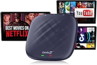 Wireless Android Auto dongle Wireless CarPlay Multimedia Box for Wired CarPlay Car. Plug and Play Wired to Wireless, SM6225 8-core 8G+128G WiFi 2.4G+5G Bluetooth 4.2 BLE+5.0 BLE