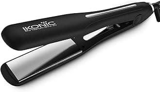 Pro Titanium Shine 3.0 Hair Straightener Black with Advanced Professional Dual Titanium Floating Plates, Auto Shut off function, Instant Heat up, Universal Voltage