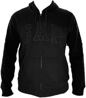 GAPGAP Men's Full Zip Fleece Logo Hoodie