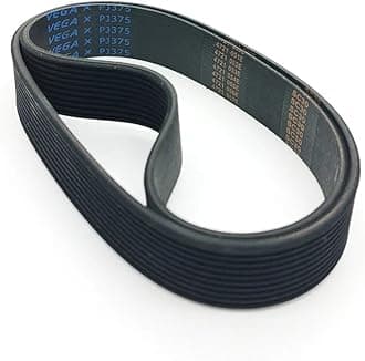 LTao 2 Piece Treadmill Belt Drive Belt PJ375 10Ribs Rubber Multi Groove Belt Multi Wedge