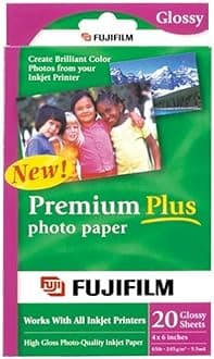 FujiFilm Inkjet Premium Plus Paper Glossy 4 x 6 (20)