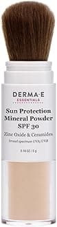 Essentials, Sun Protection Mineral Powder, SPF 30, 0.16 oz (5 g), Derma E