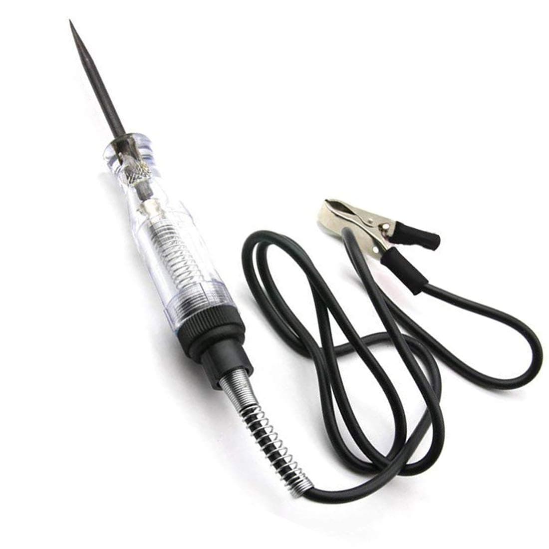 6V-12V-24V DC Car Circuit Tester Light, Professional Auto Voltage Continuity Test, Automotive Electrical Volt Test Light/Long Probe for Wire/Fuse/Socket and More - Black