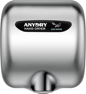 2800B Commercial Hand Dryer For Toilets,Heavy Duty Stainless Steel Electric Hand Dryers,With Banner.(Polished)