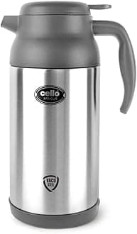 Cello Armour Stainless Steel Flask, Double walled, 2000 ml, Grey