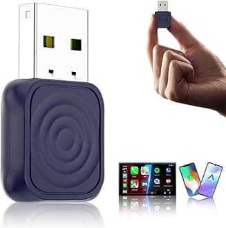 CarlinKit Mini Ultra 2-in-1 Wireless Android Auto for Android 11+ & Wireless CarPlay Adapter for iOS 10+, USB-C/A,Plug & Play, Low Latency,Mini USB Design for OEM Cars-Dark Blue