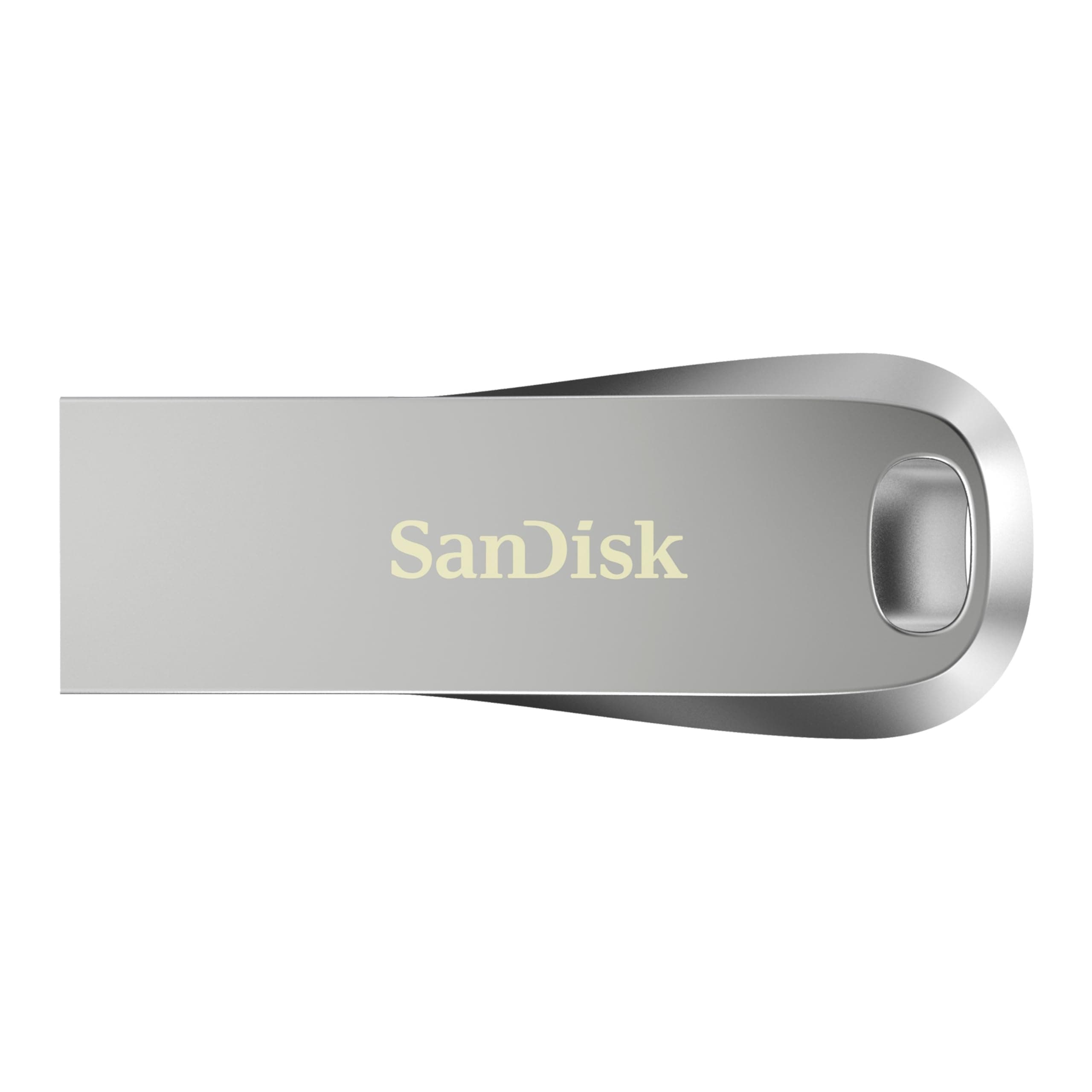 64GB Ultra Luxe Type A Flash Drive, USB stick, Memory stick USB 3.2 Gen 1 + USB 3.0 capable, up to 150 MB/s read speeds, Password protection, RescuePRO Deluxe recovery software, Metal, Silver