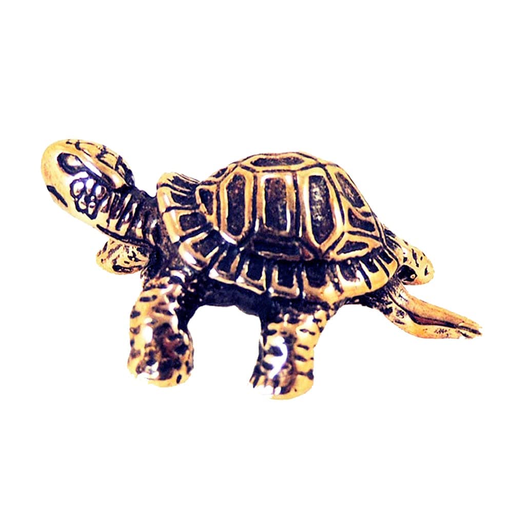 Turtle Figurine Decorative Tortoise Statue Bronze Miniature Figure