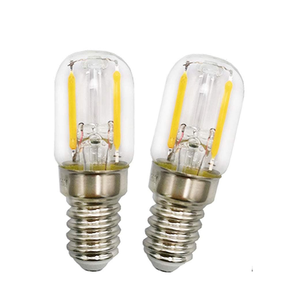 E14 Fridge LED Bulb 1.5W SES Cool White 6000K 15W Halogen Equivalent Energy Saving Pygmy Refrigerator Light Bulb 220V Appliance Lamp for Cooker Hood Freezer Microwave Oven (Non-dimmable, 2-Pack) [Energy Class F]