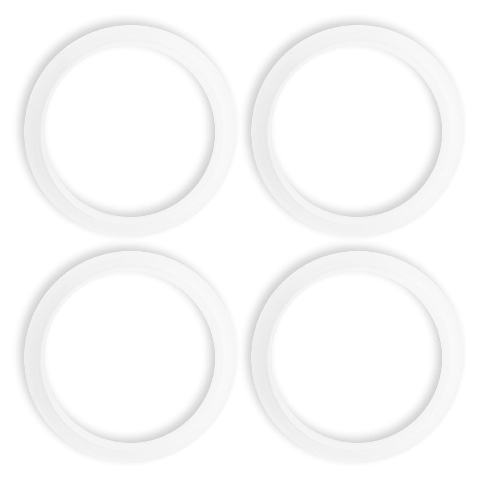4 Pcs Replacement Gasket Seal Ring, 51mm Silicone Steam Ring Espresso Machine Repair Kit, Grouphead Gasket Replacement Part Compatible with De'longhi EC820 EC850 EC860 DEDICA EC680 EC685 Smeg