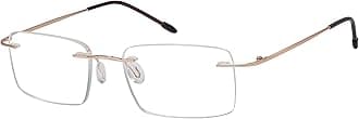 Eyekepper Frameless Reading Glasses for Men Reading - Rectangle Rimless Reader Eyeglasses Gold,+2.25
