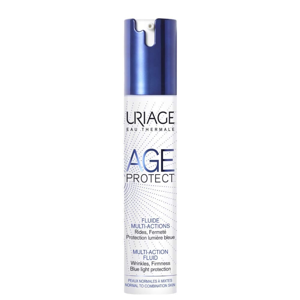 URIAGE Age Protect Multi-Actions Fluid 1.35 fl.oz. | Anti-Aging Fluid with Retinol, Hyaluronic Acid, Vitamin C that Reduces the Appearance of Fine Lines and Wrinkles & Combats Loss of Firmness