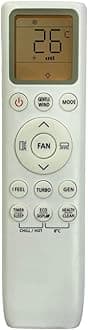 AC Remote Compatible with TCL AC Remote (I Feel Function) (Backlight) (Old Remote Must BE Same AS The Picture) (White)