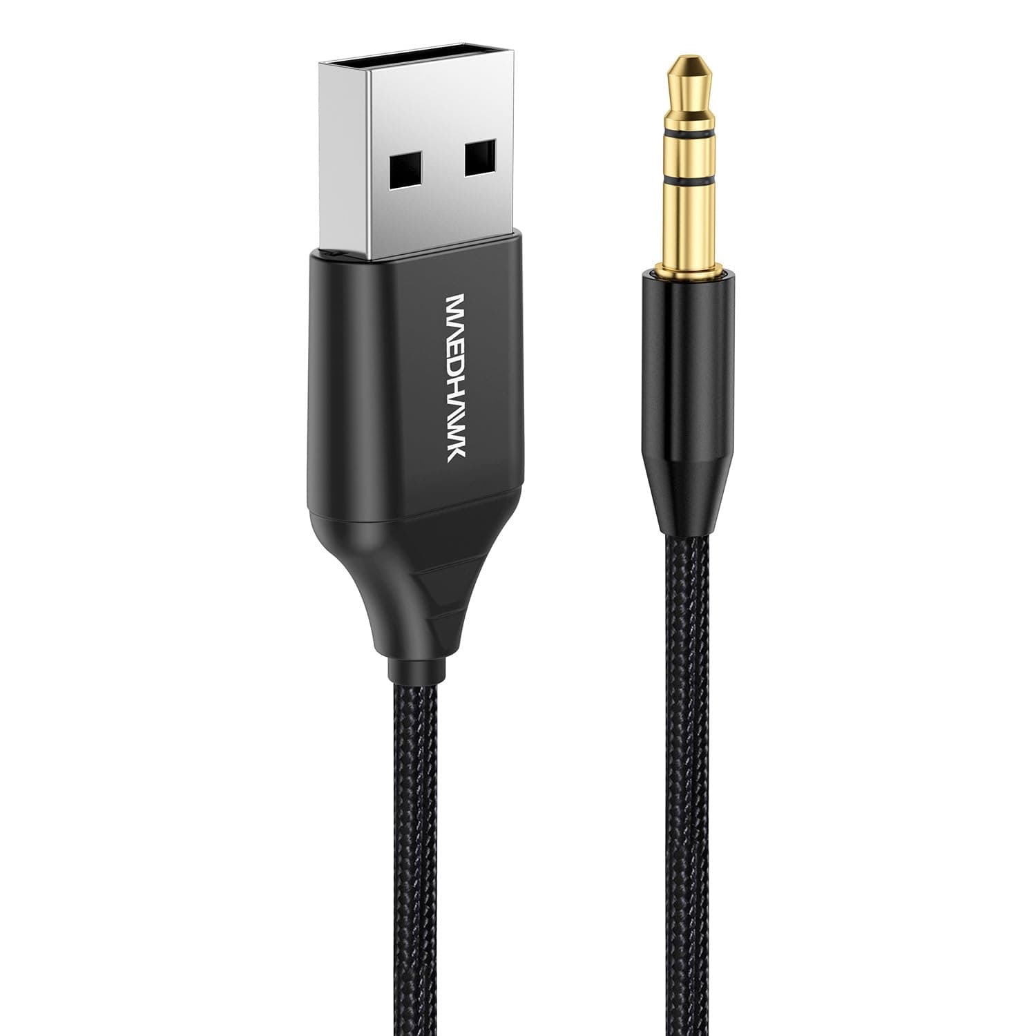 Aux to Bluetooth Receiver for Car, Bluetooth Aux Adapter with USB to 3.5mm Audio Jack kit BT5.3 for Car Stereo Home Speakers Music Streaming Hands-Free Calling, A2DP