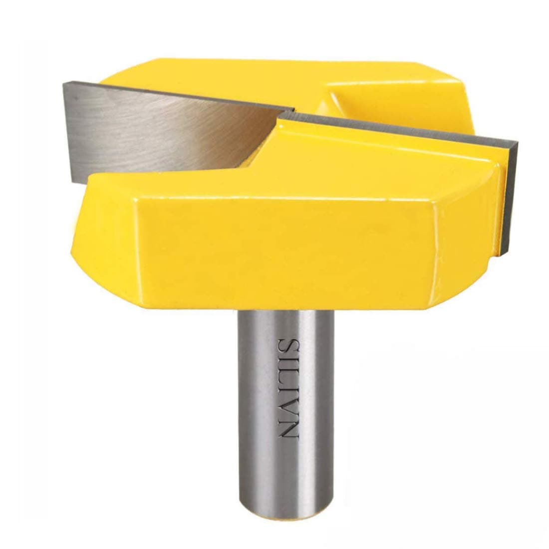 1/2 Inch Shank 2-1/4 Inch Diameter Bottom Cleaning Router Bit Woodworking Milling Cutter by SILIVN (1 Pack)
