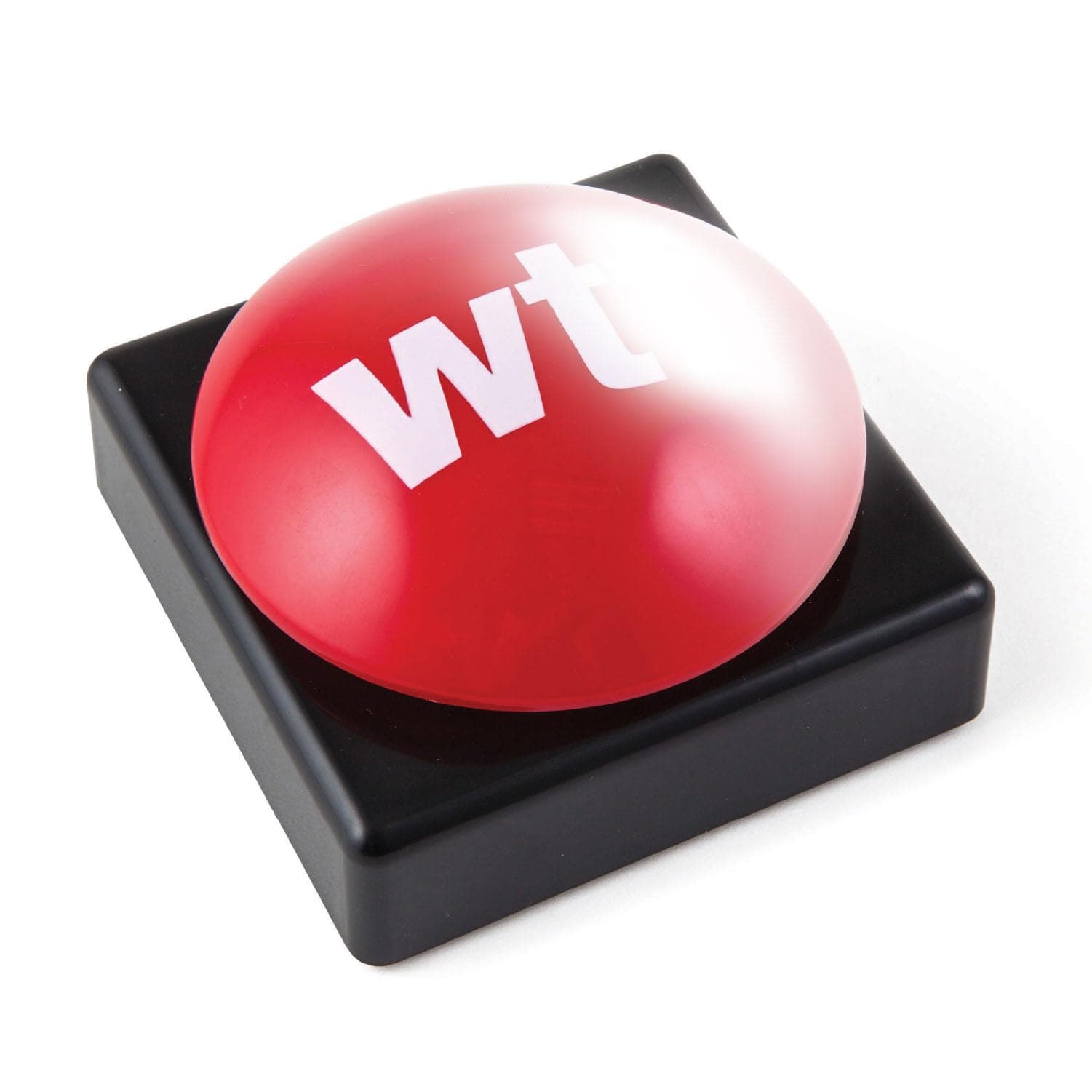 WTF What the Bleep Talking Button for Funny Desk Decor, White Elephant for Office, Desk Toys, Cool Stuff for Boys & Funny Office Pranks