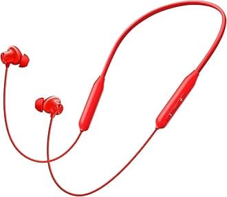 One Plus Bullets Wireless Z3 Bluetooth 5.0 in Ear Earphones, Spatial Audio – 12.4 mm Drivers, 36 Hrs Battery Life (Samba Sunset)
