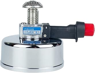 FINJAN Mini Butane tabletop Siphons Cooking Burner Professional Grade High-Intensity Adjustable Gas Burner for indoor/outdoor cooking Coffee and Water heating.