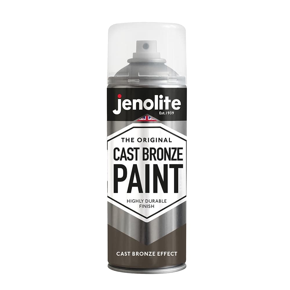 JENOLITE Cast Effect Spray Paint | BRONZE | Creates Look and Feel of Real Cast Bronze on Most Surfaces | 400ml (13.5fl oz)