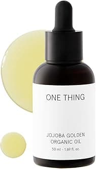 ONE THING Unrefined Golden Jojoba Oil 50ml | Dry Skin, Inner Drying, Moisturizing, Natural 100% Additive-free, Organic, Natural Beauty Oil, Pore Care, Sebum Care, Sebum Care, Low Temperature Pressed