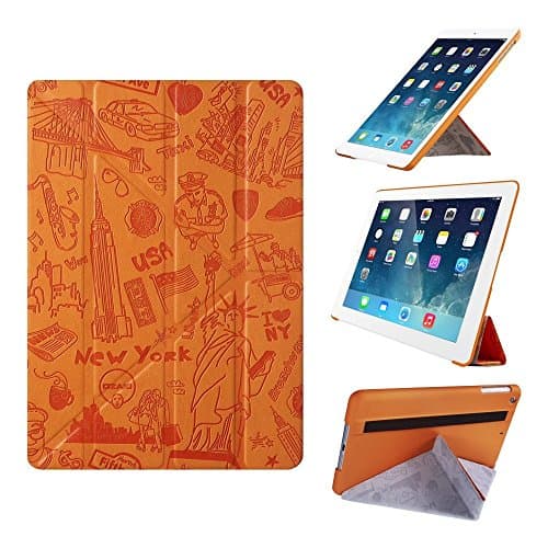 iPad Mini 4 Case - Ozaki O!coat Travel 360° Multi Angle Smart Case For Apple iPad Mini 4 (2015 Release) / Fits ONLY iPad mini 4th Gen / Slim & Lightweight / Full Access / Auto Wake & Sleep - New York
