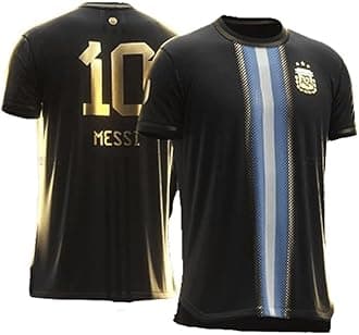RJMMessii 10 Black Special Edition Football Jersey 2024 (Kids,Boys,Men)