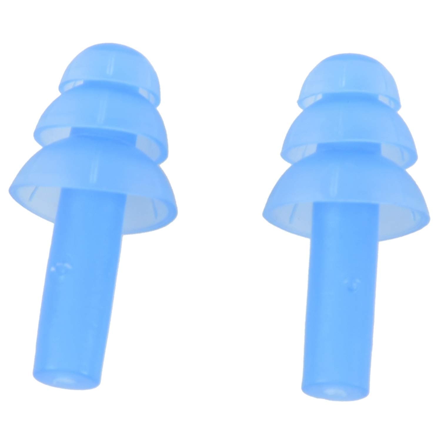 SFMN Pair Flexible Silicone Ear Plugs Earplug Blue
