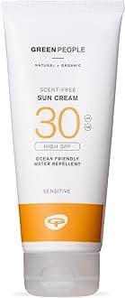 Green People Scent Free Sun Cream SPF30 - Natural Sunscreen for Face & Body - Suitable for Sensitive Skin - Reef Safe & Cruelty Free, 200ml